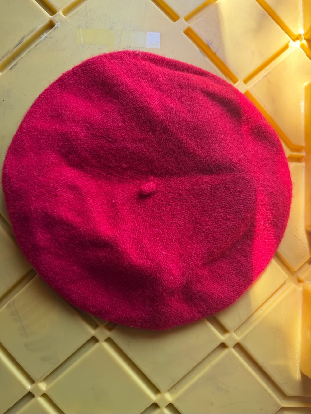 Classic Red Wool Beret